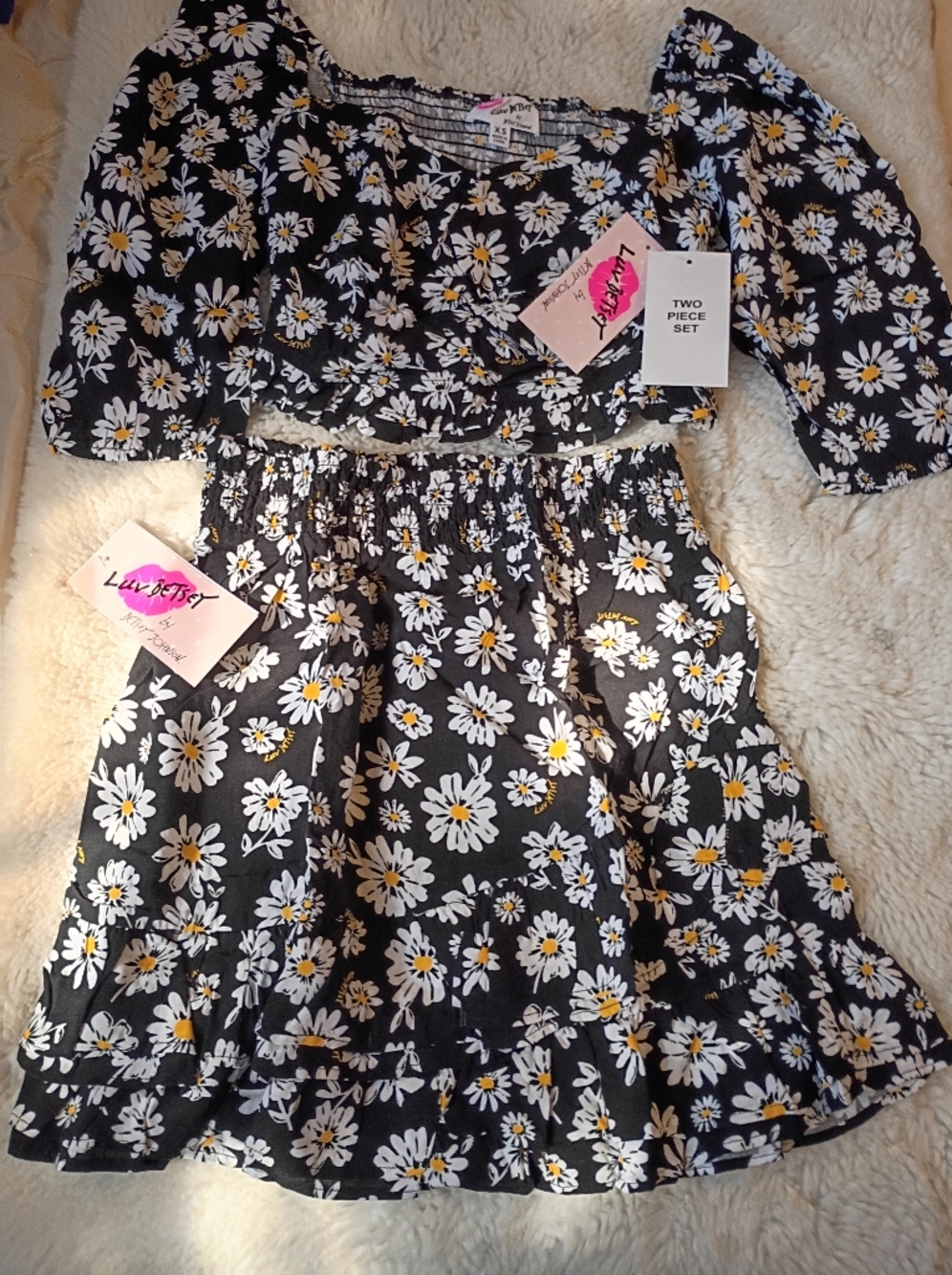 Betsey By Betsey Johnson Skirt Set NWT